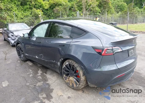 2023 Tesla Model Y Performance Dual Motor All-Wheel Drive from USA, damaged, VIN 7SAYGDEF2PF845353